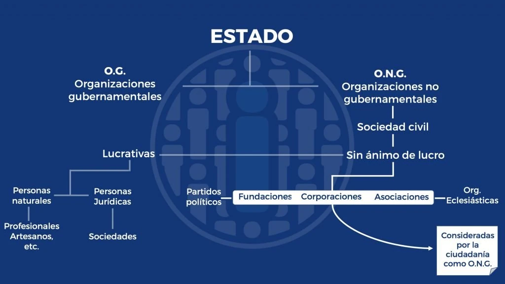 esquema de explicacion sobre las ONG